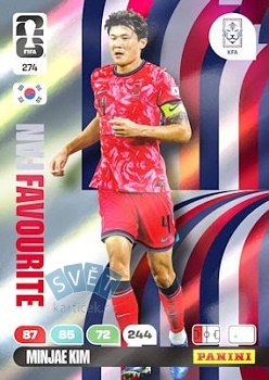 Minjae Kim South Korea Panini FIFA World Cup 2026 Adrenalyn XL Fan Favourite #274